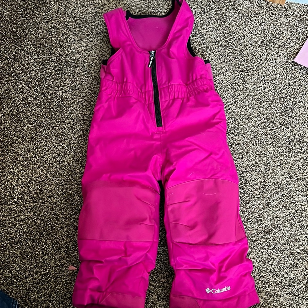 Columbia snow bibs 2T